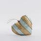 Gold Stripe Capiz  Heart Decoration - Available Mid October