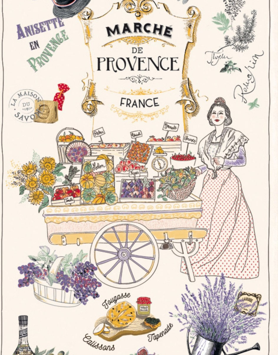 Provence Market Tea Towel