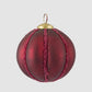 Red Glass and Fuchsia Bead Bauble - Available Mid October