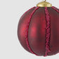 Red Glass and Fuchsia Bead Bauble - Available Mid October