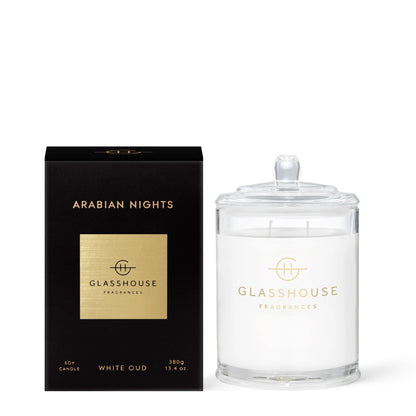Glasshouse Fragrances ARABIAN NIGHTS 380g Triple Scented Soy Candle