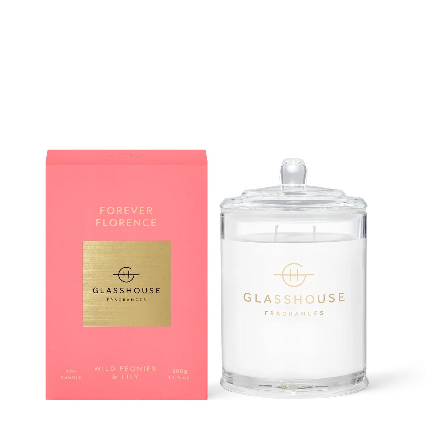 Glasshouse Fragrances FOREVER FLORENCE 380g Triple Scented Soy Candle