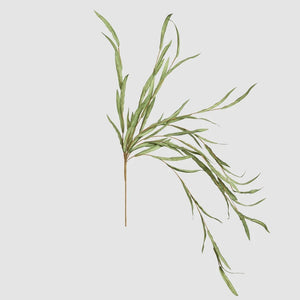 Hanging Willow Stem Green Glitter - Available Mid October - Available In Store Only