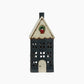 Christmas Tea Light House Green with Wreath Large