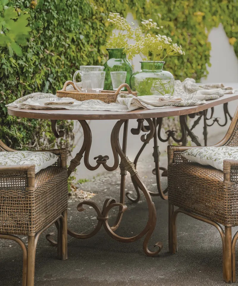 Plasire Iron Table Rustic Finish (Available on Firm Order)