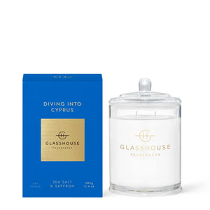 Glasshouse Fragrances DIVING INTO CYPRUS 380g Triple Scented Soy Candle