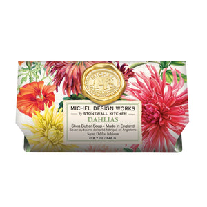 Michel Design Work Dahlias Large Soap Bar