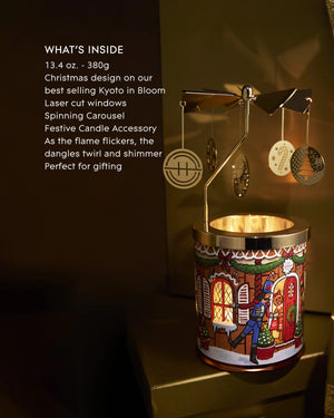 Limited Edition Kyoto in Bloom Candle & Spinning Carousel Gift Set