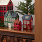 Alsace Tea Light House Navy Roof