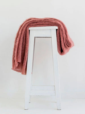 Windermere Mohair - Tea Rose Throw