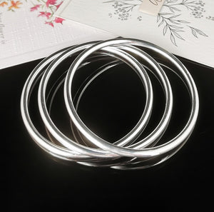 Trio Fashion Bangle Silver 66mm