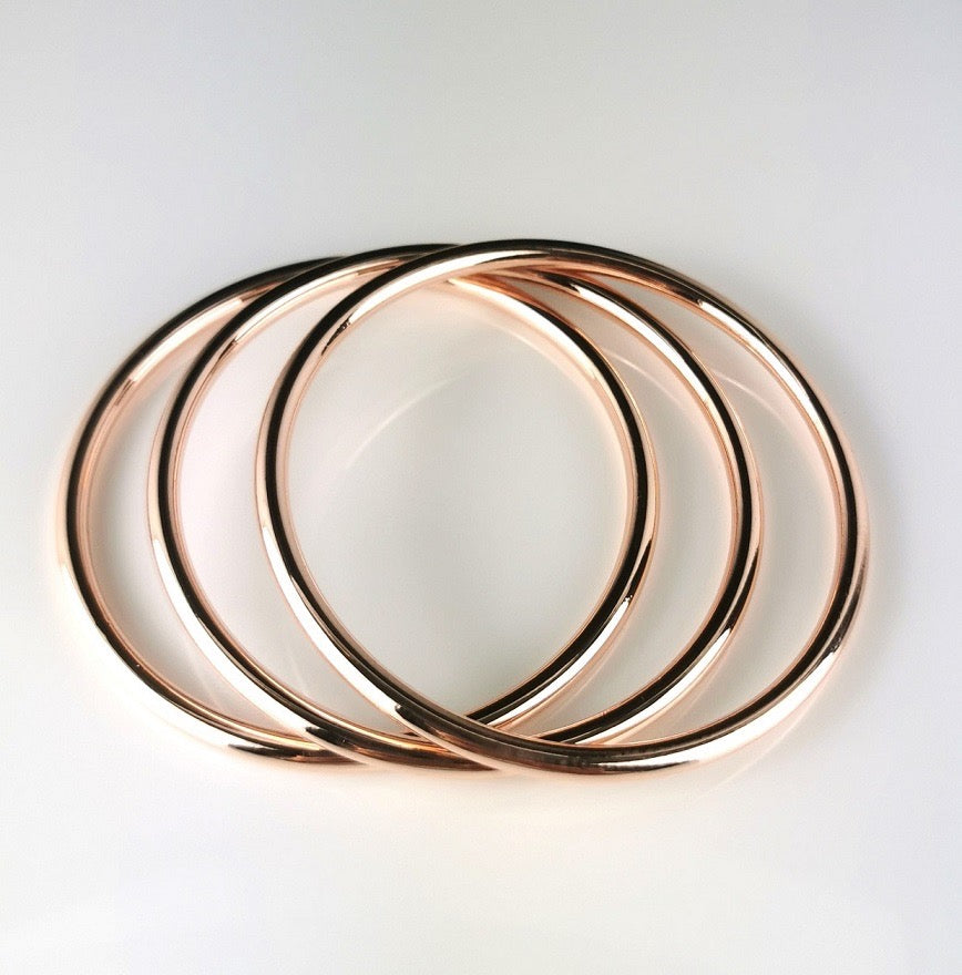 Trio Fashion Bangle Rose Gold 66mm
