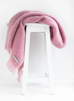Windermere Mohair - Peony Throw