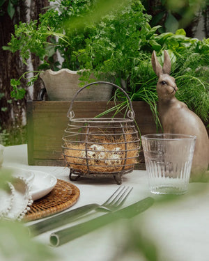 Wire Round Egg Basket