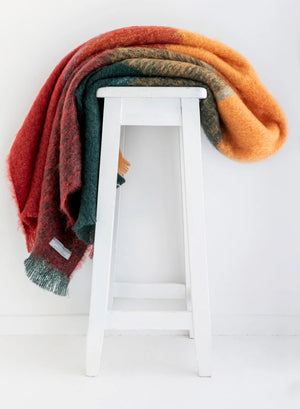 Windermere Mohair - Picasso Throw (Allow 48 Hour Turnaround)
