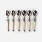 Laguiole Coffee Spoons Ivory Gift Box Set of Six