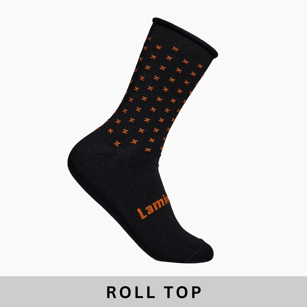 Merino Wool Crew Socks | Man | Rusty | Roll Top