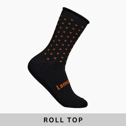 Merino Wool Crew Socks | Man | Rusty | Roll Top