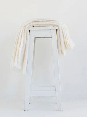Windermere Mohair - Dove Throw (Allow 48 Hour Turnaround)