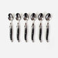 Laguiole Coffee Spoons Black Gift Box Set of Six
