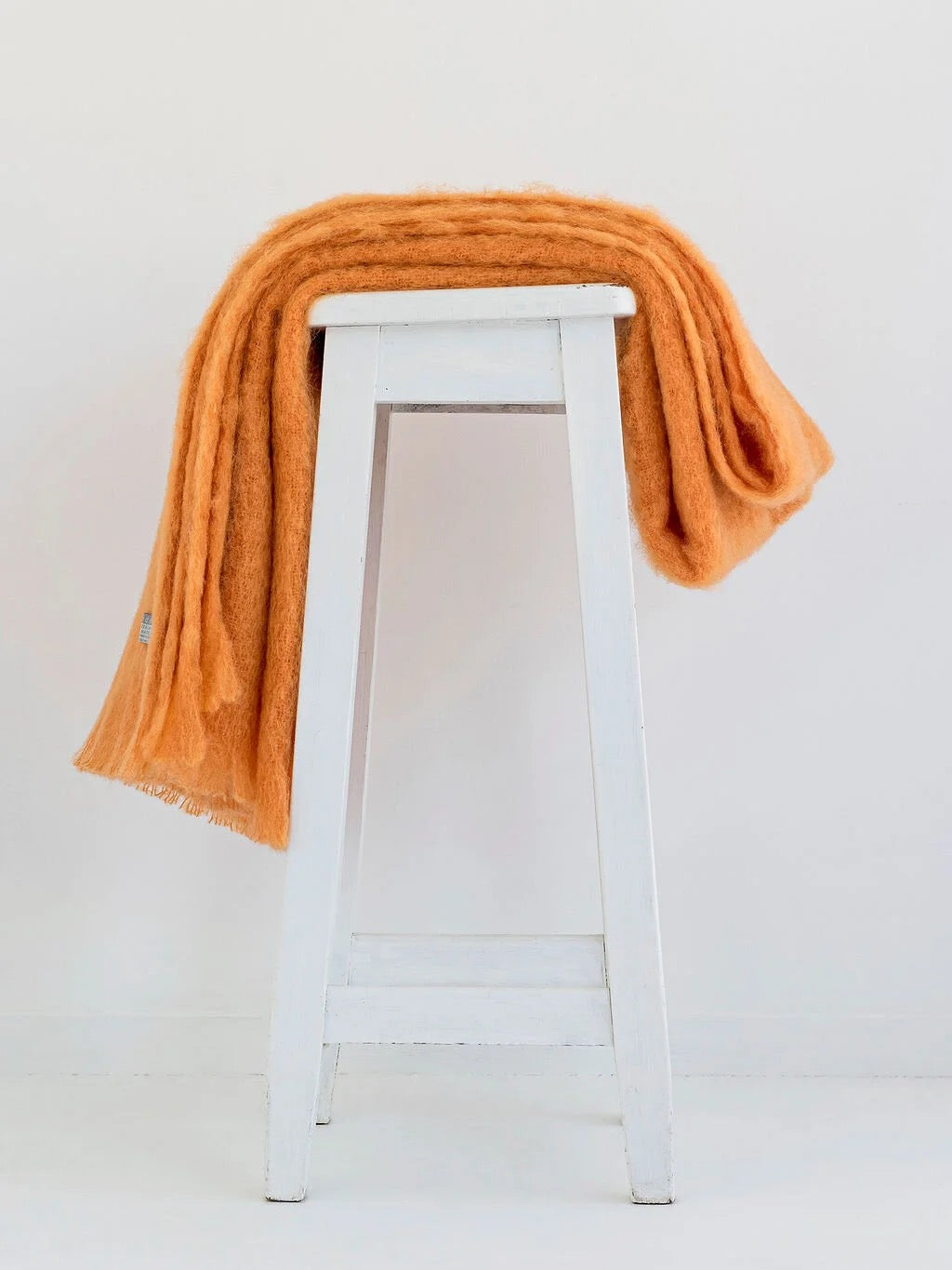 Windermere Mohair - Mango Throw (Allow 48 Hour Turnaround)