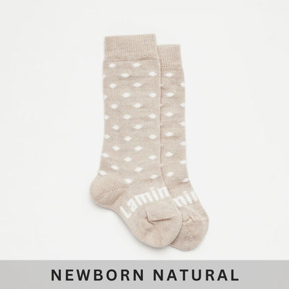 Merino Wool Crew | Knee High Socks | Baby | Truffle