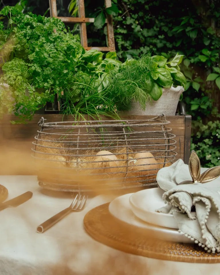 Wire Oval Egg Basket (Available In-Store Only)