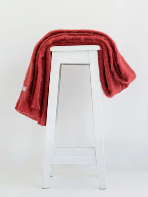 Windermere Mohair - Russet Throw (Allow 48 Hour Turnaround)