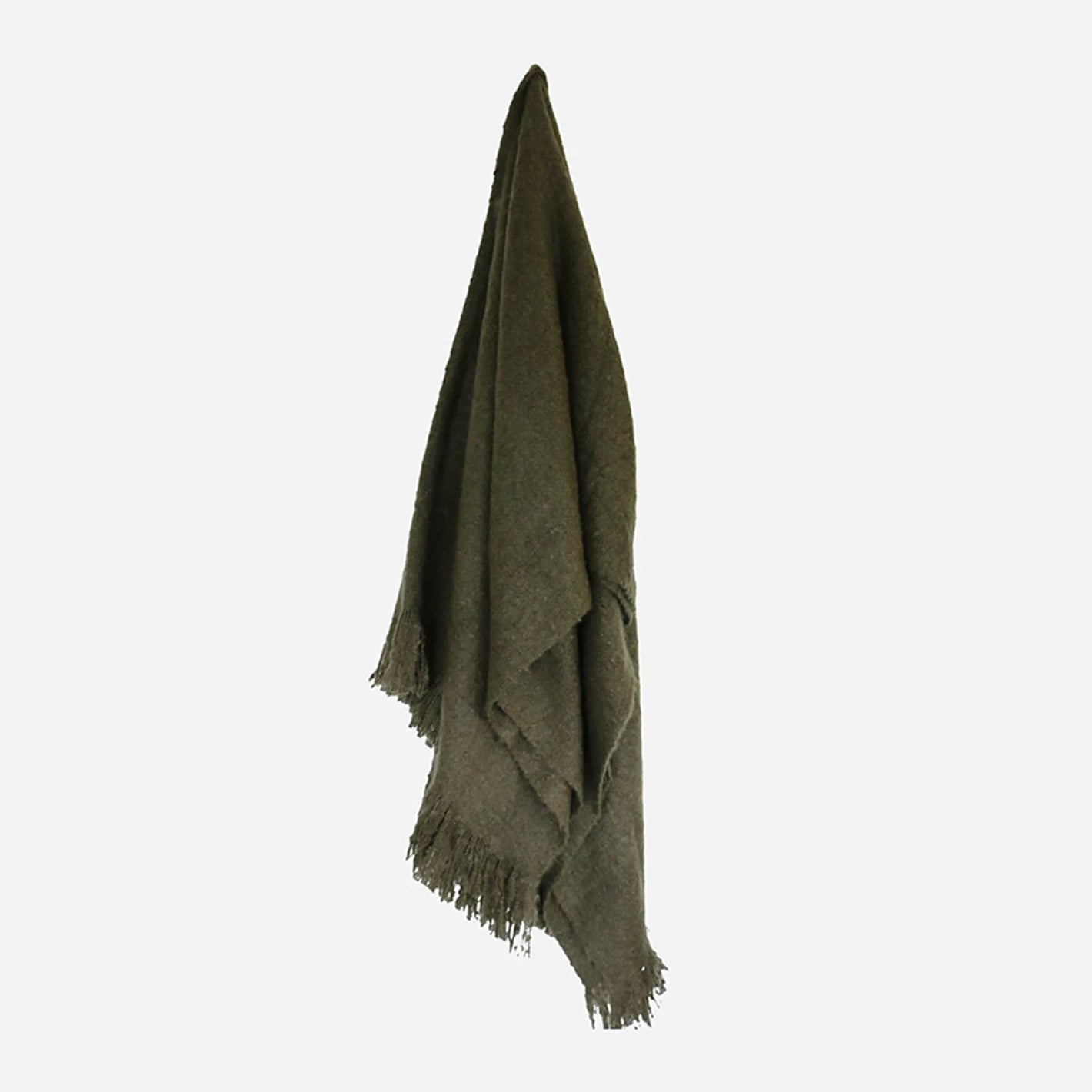 Otago Green Tassle Throw