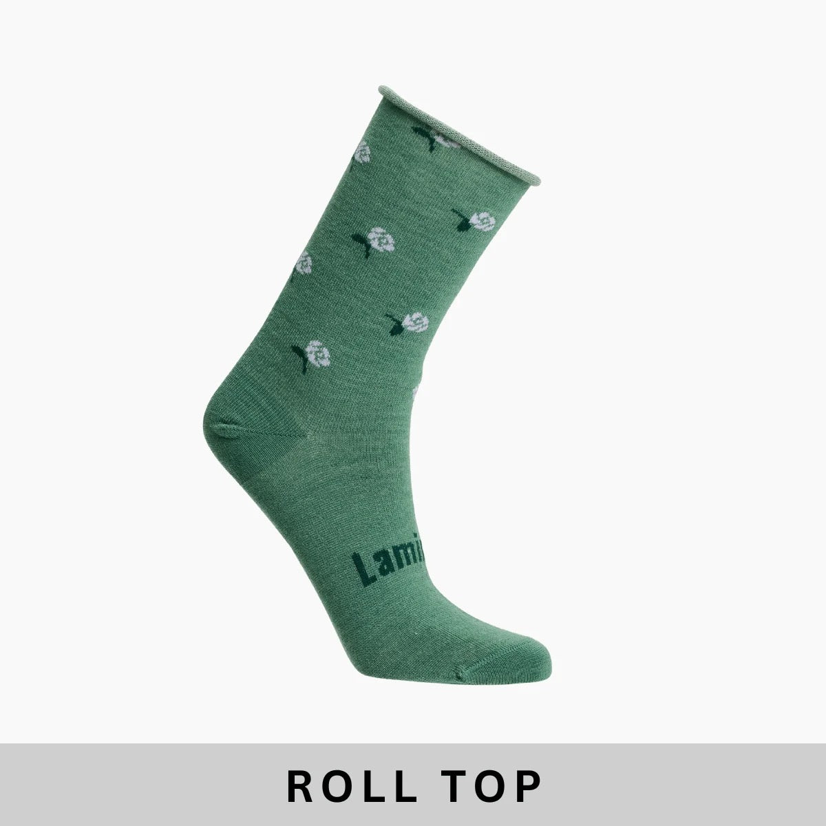 Merino Wool Crew Socks  Roll Top | Woman | Heather