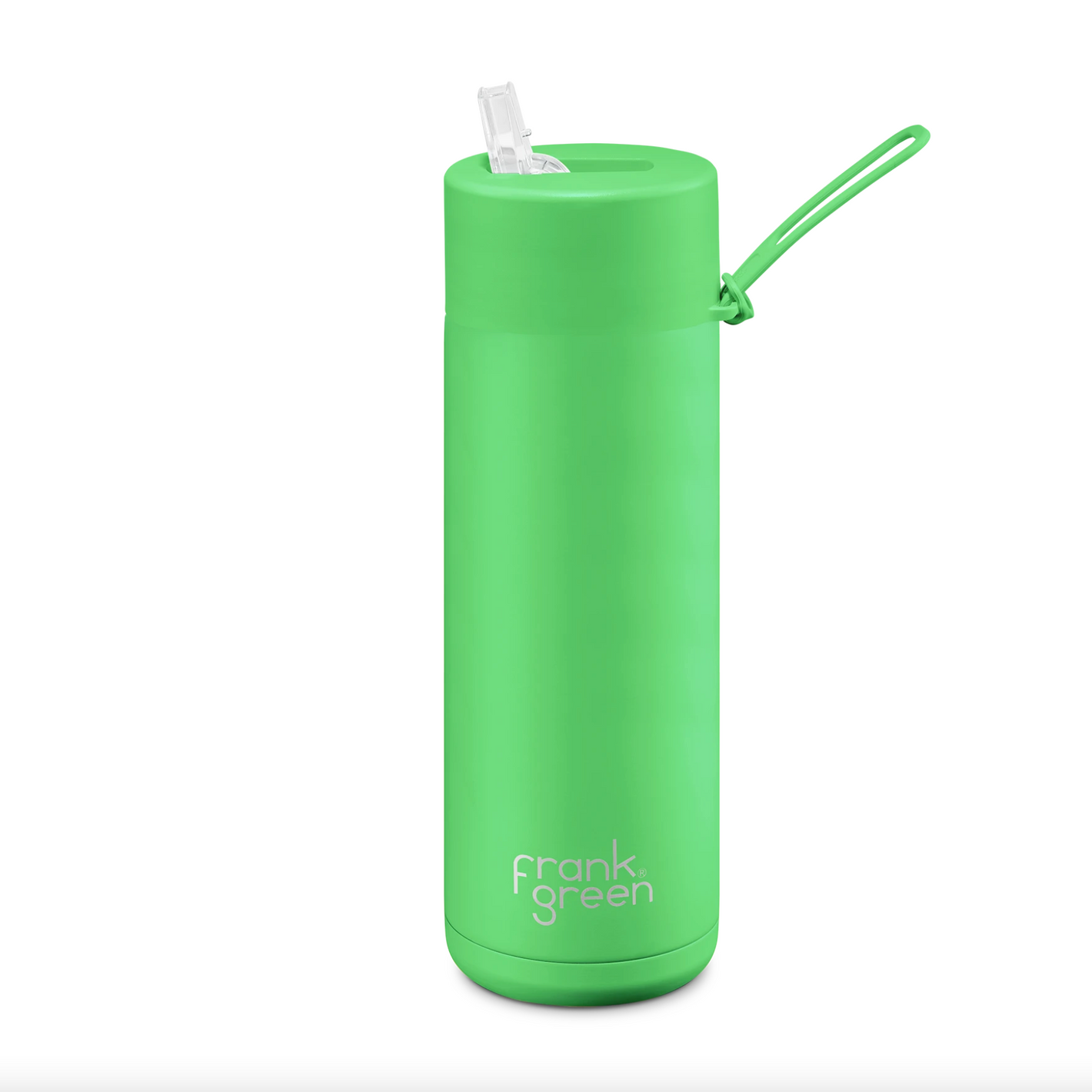 Frank Green Ceramic Reusable Bottle - Neon Green 20oz