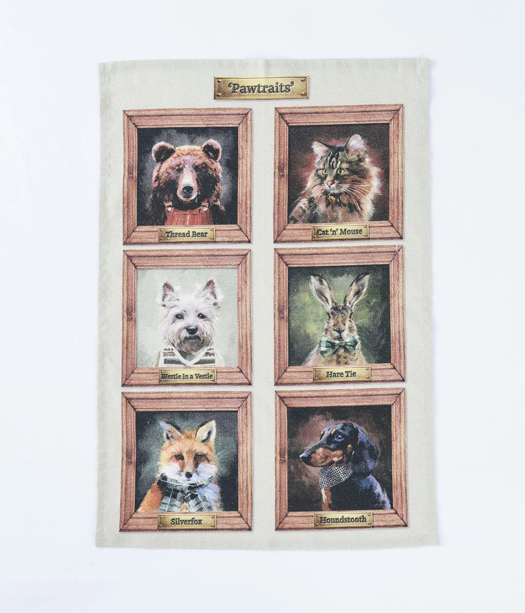 Pawtrait Tea Towel