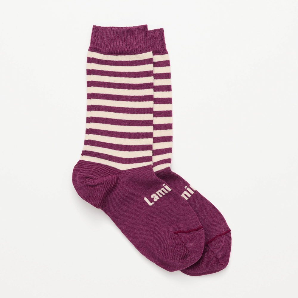 Merino Wool Crew Socks | Woman | Plum