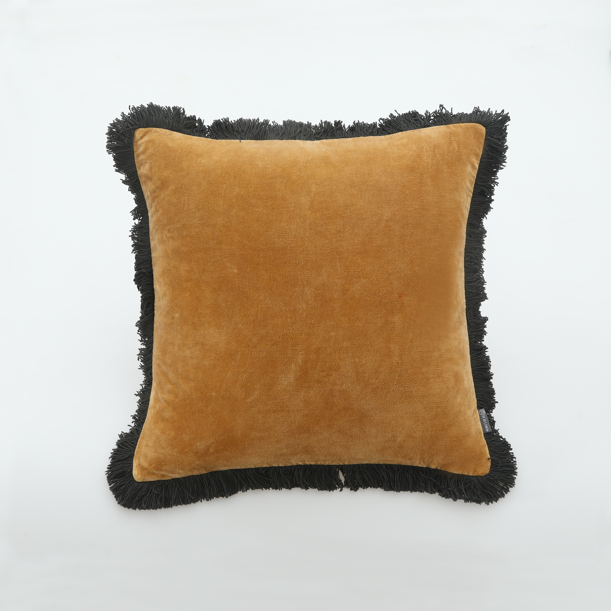 M.M Linen Sabel Cushion Honey/Charcoal