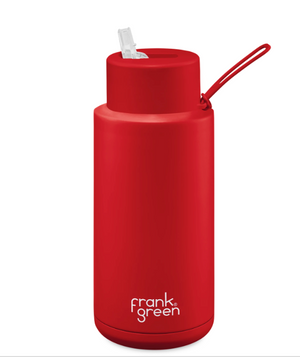 Frank Green Limited Edition Ceramic Reusable Bottle - Atomic Red 34oz/1000ml