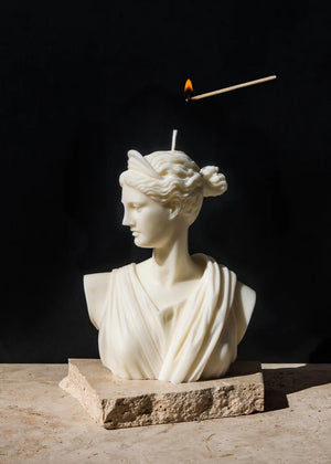 Ancient Candle Co. Artemis Bust Sculpture Candle