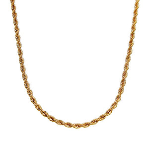 Gold Fashion Rope Chain Necklace