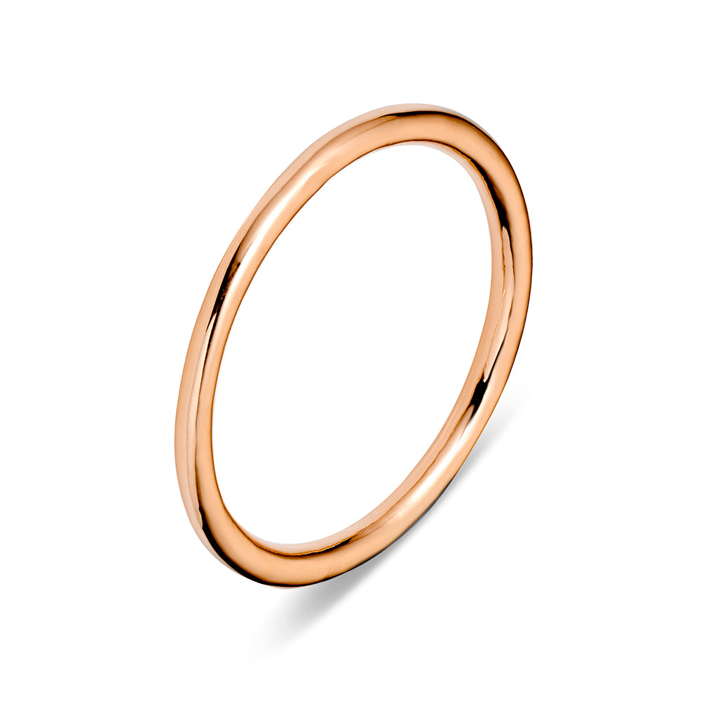 Fashion Solid Bangle Rose Gold