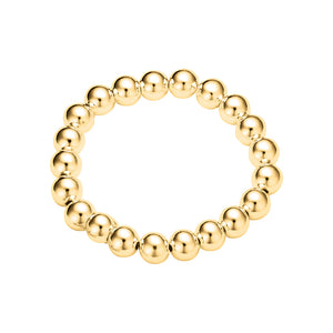 Fashion Elasticated Ball Bracelet Gold