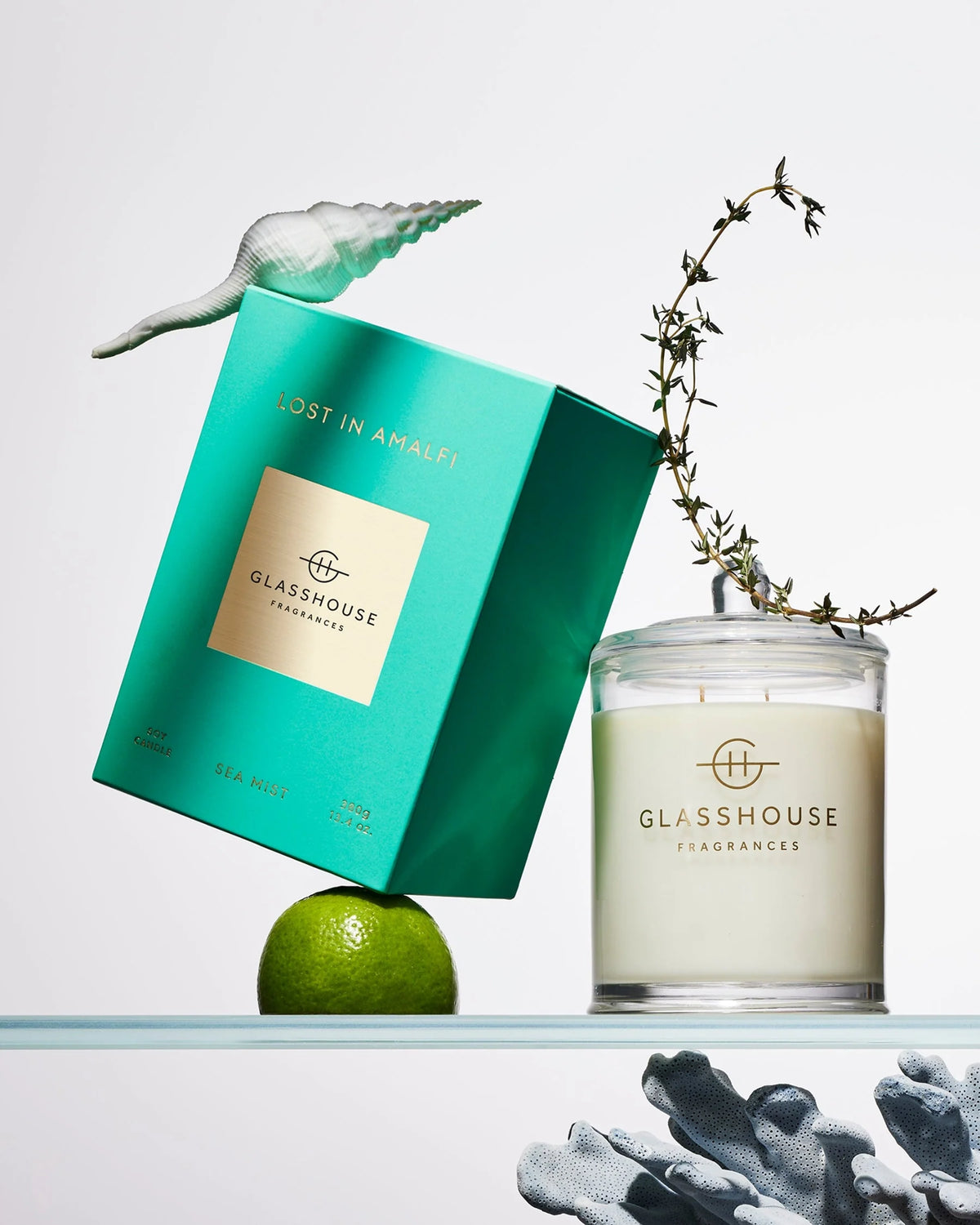 Glasshouse Fragrances LOST IN AMALFI 380g Triple Scented Soy Candle