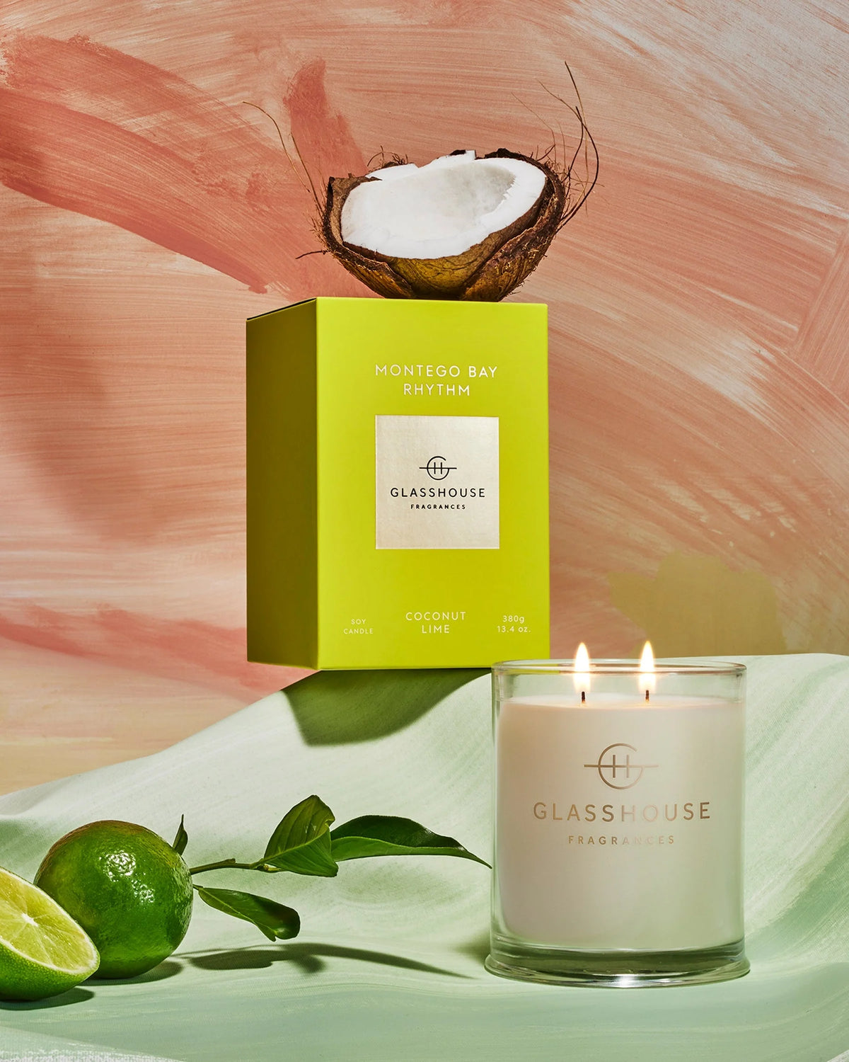 Glasshouse Fragrances MONTEGO BAY RHYTHM 380g Triple Scented Soy Candle