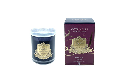 Cote Noire candle and packaging on a white background