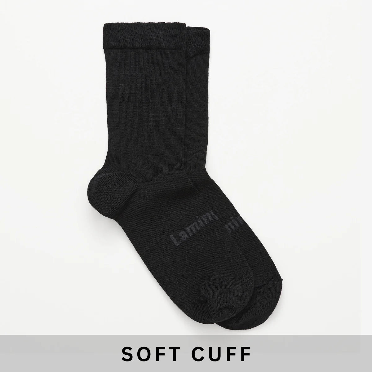 Merino Wool Crew Socks | Man | Black Rib