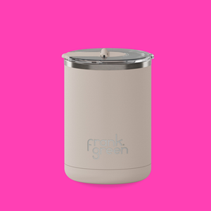 Ceramic Coffee Cup with Hinged Lid 355ml - Moon Dust