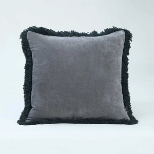 M.M Linen Sabel Cushion Grey/Charcoal