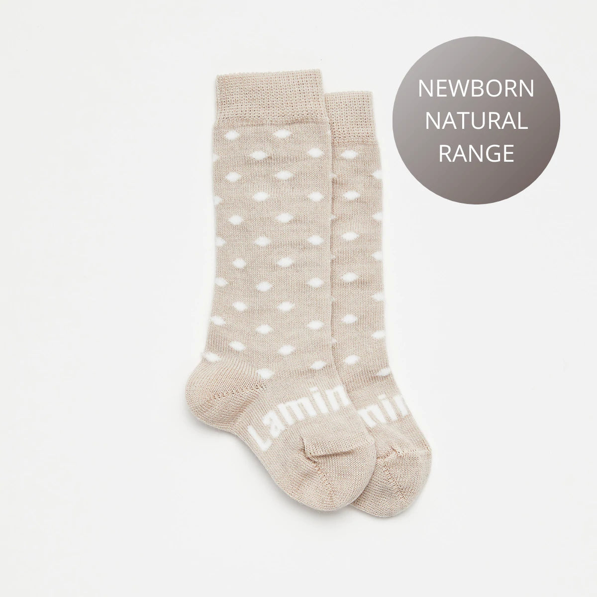 Merino Wool Knee High Socks | Baby | Truffle
