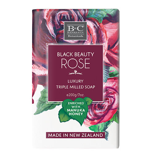 Black Beauty Rose Luxury Triple Milled Soap 200gm