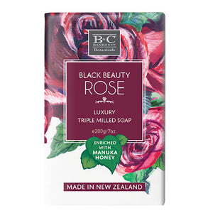 Black Beauty Rose Luxury Triple Milled Soap 200gm