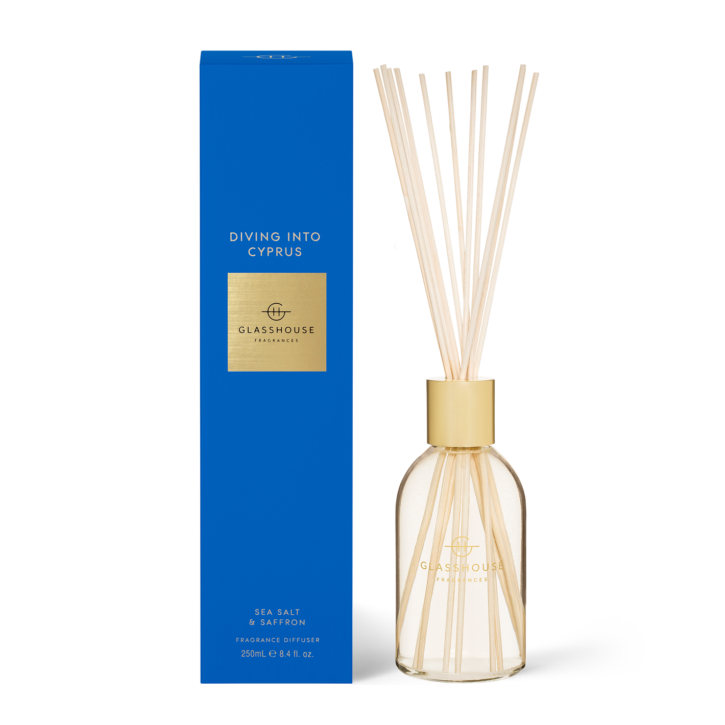 Glasshouse Fragrances DIVING IN CYPRUS 250ml Diffuser