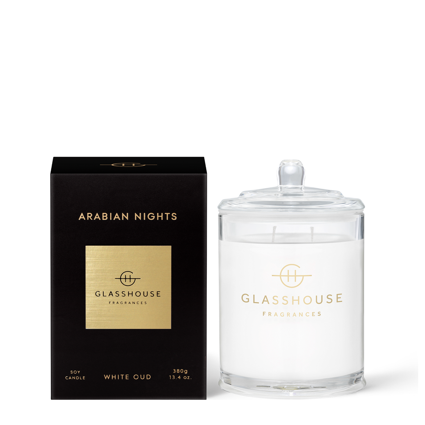 Glasshouse Fragrances ARABIAN NIGHTS 380g Triple Scented Soy Candle